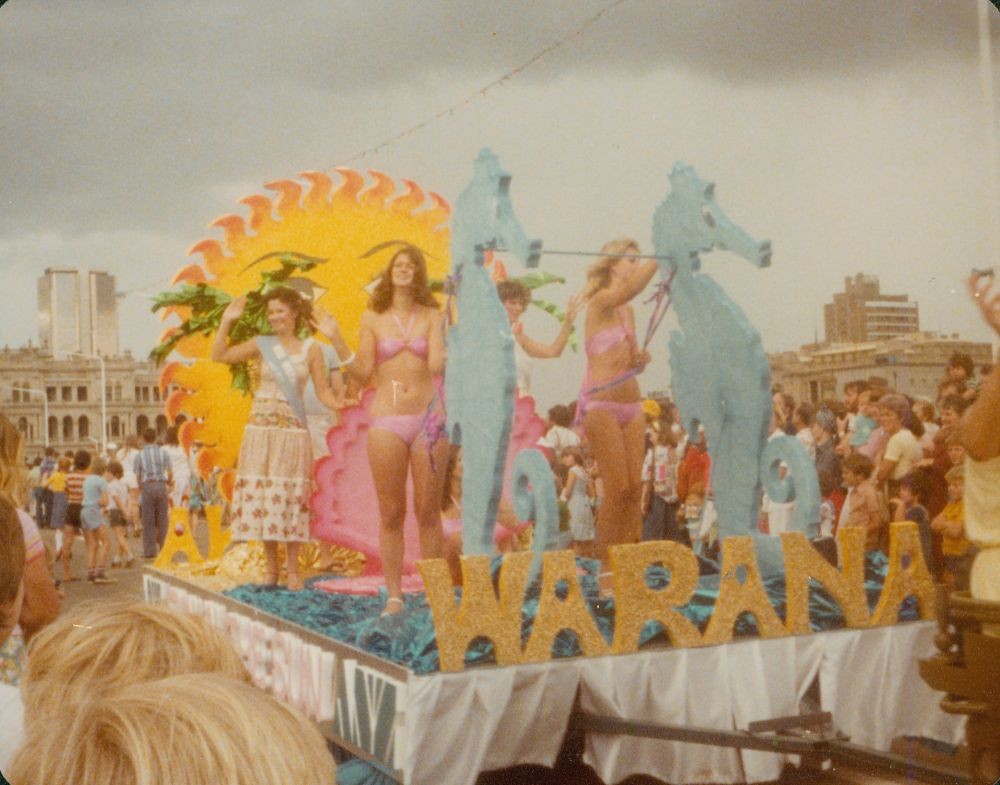 image of a colourful parade float 