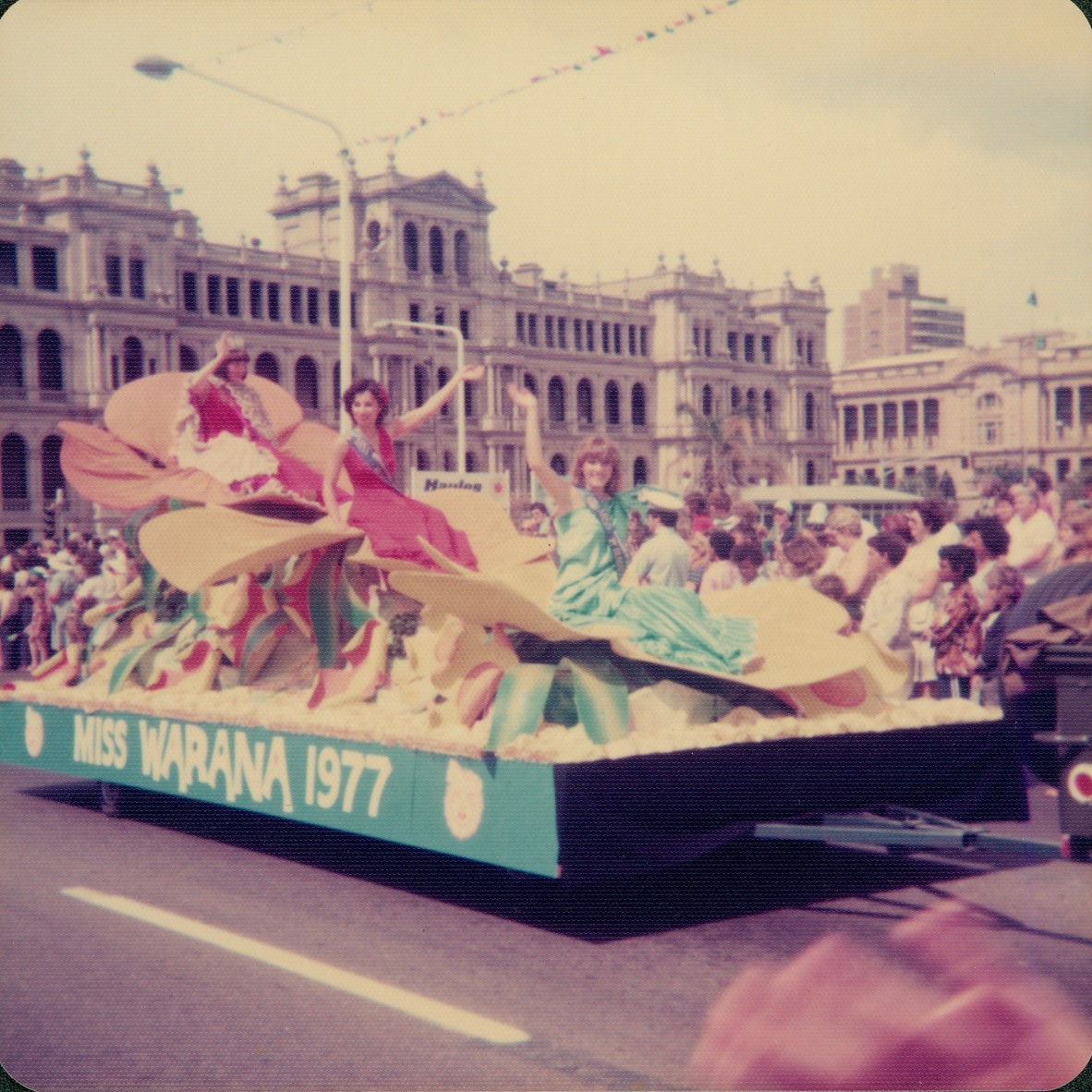 image of a colourful parade float 