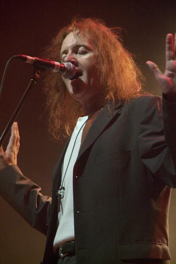 Chris Bailey from The Saints at the Pig City Concert, Brisbane, July 2007. John Oxley Library, State Library of Queensland. Image 7336-0001-0336