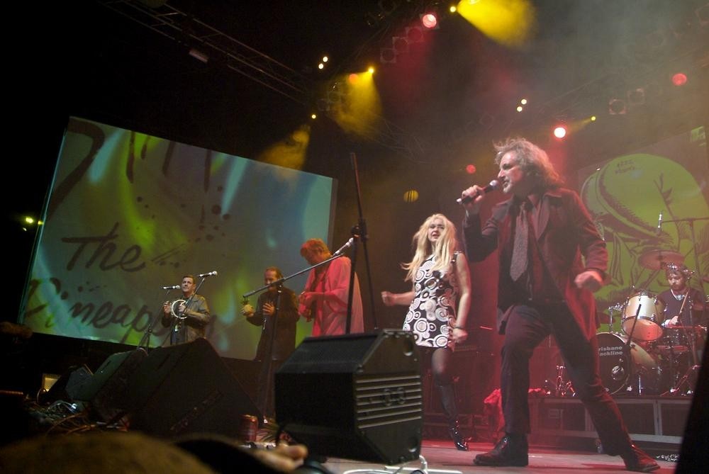 Pineapples from the Dawn of Time at the Pig City Concert, Brisbane, July 2007. John Oxley Library, State Library of Queensland. Image 7336-0001-0218