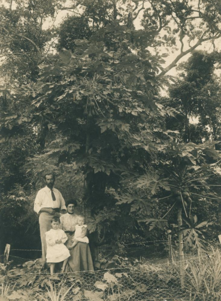 Blaxland family portrait in Mt Jukes Coffee Plantation