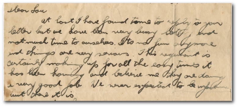 Letter from Ivan Perel to his brother Louis, 1945