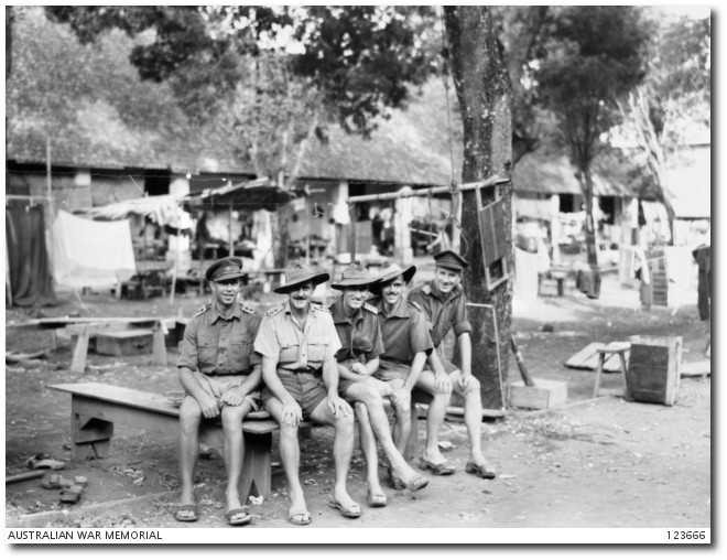 Australian ex-prisoners Bicycle camp, Senen, Java.