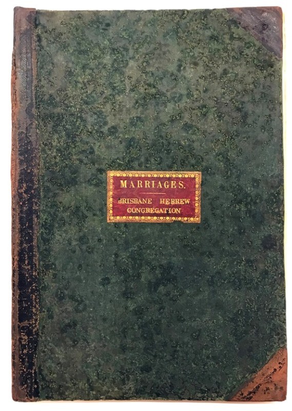 31536 Brisbane Synagogue marriage register and minute book