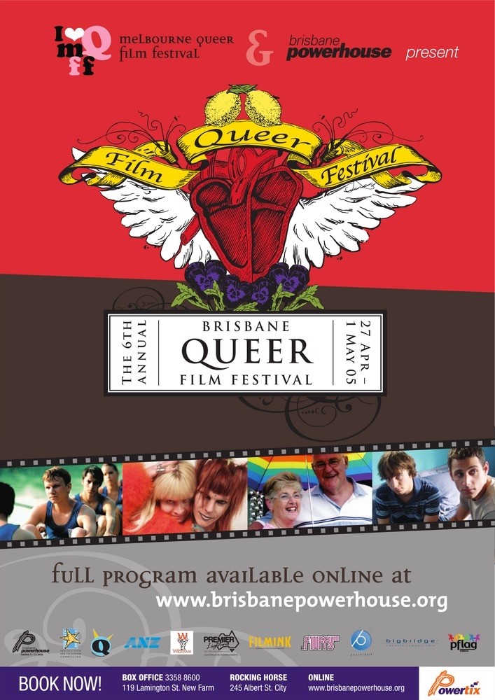2005 poster for the Brisbane Queer Film Festival