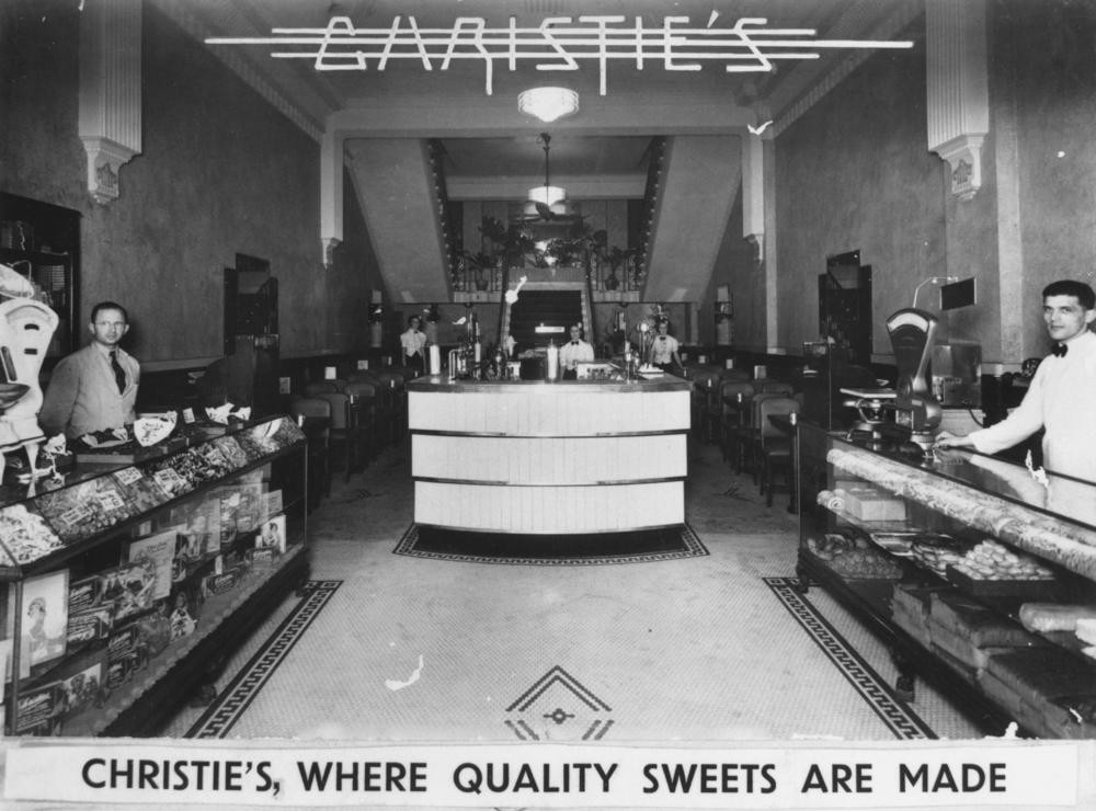 Interior view of Christie's Cafe, Brisbane, ca. 1938