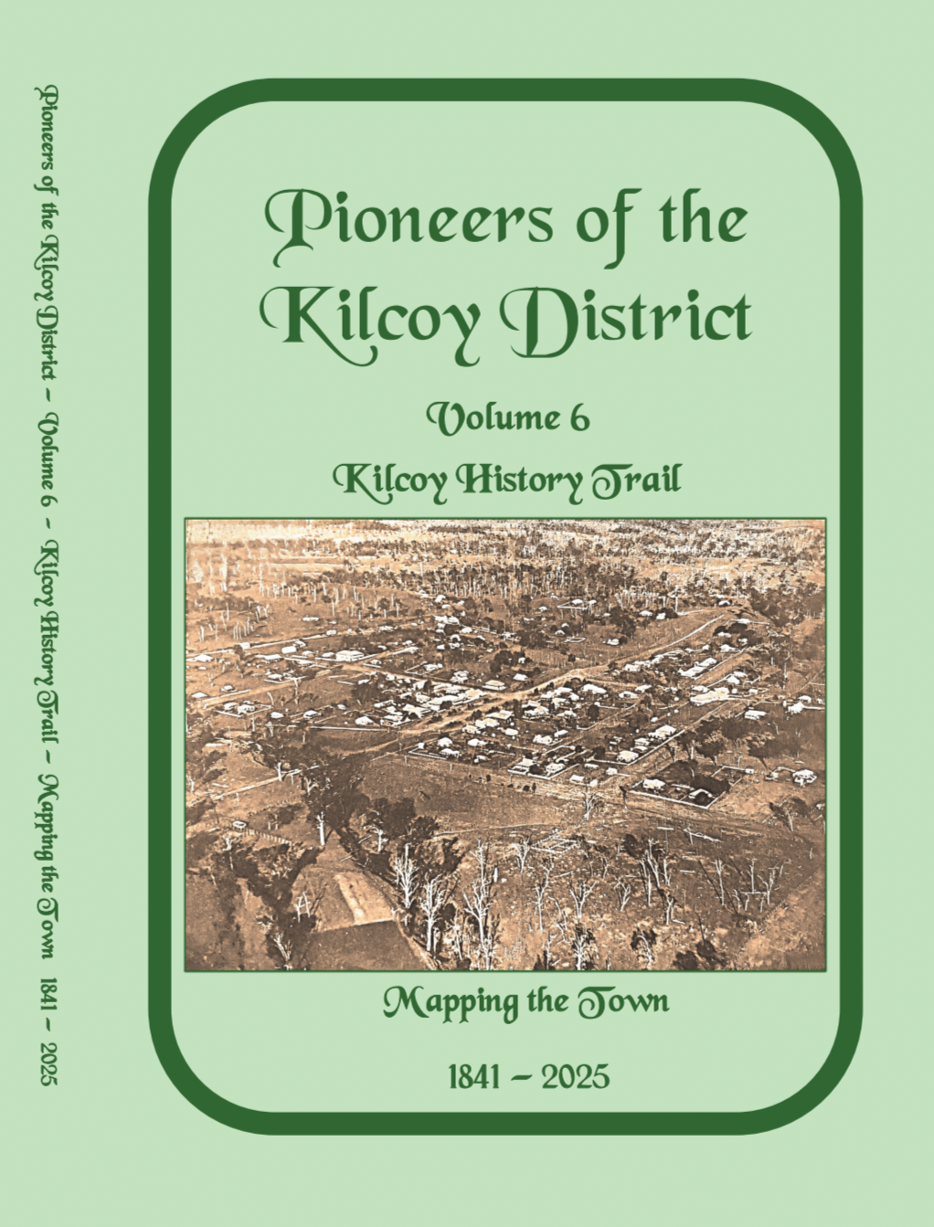 Green front cover of a book