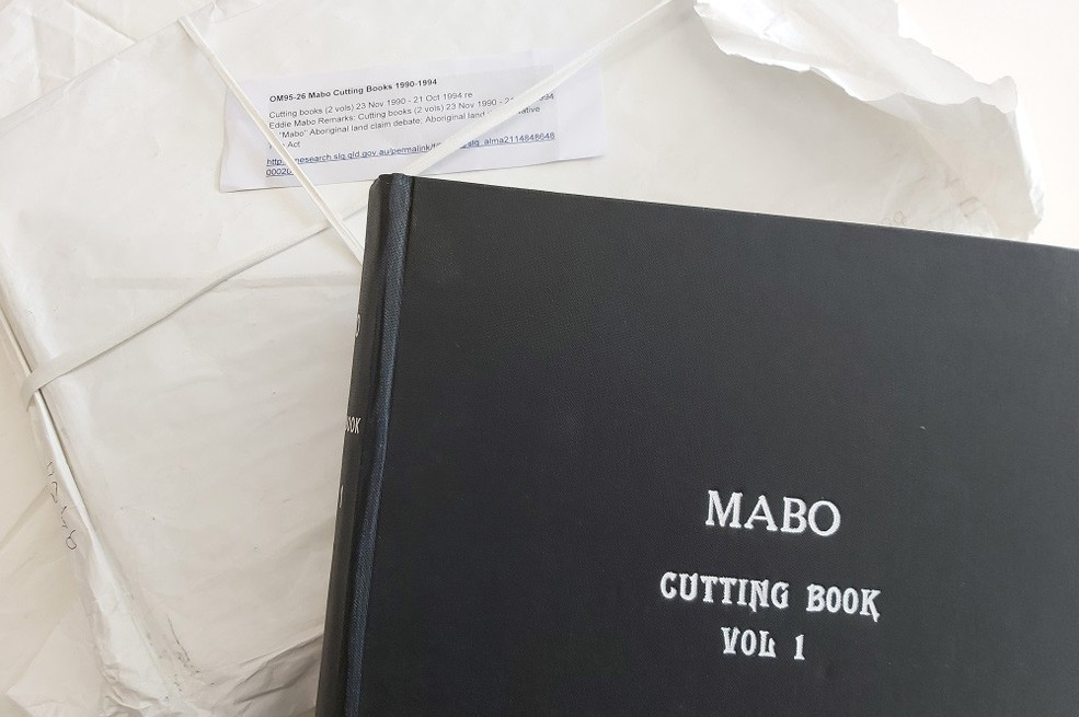 Newspaper cuttings about Mabo and the Mabo case in two volumes