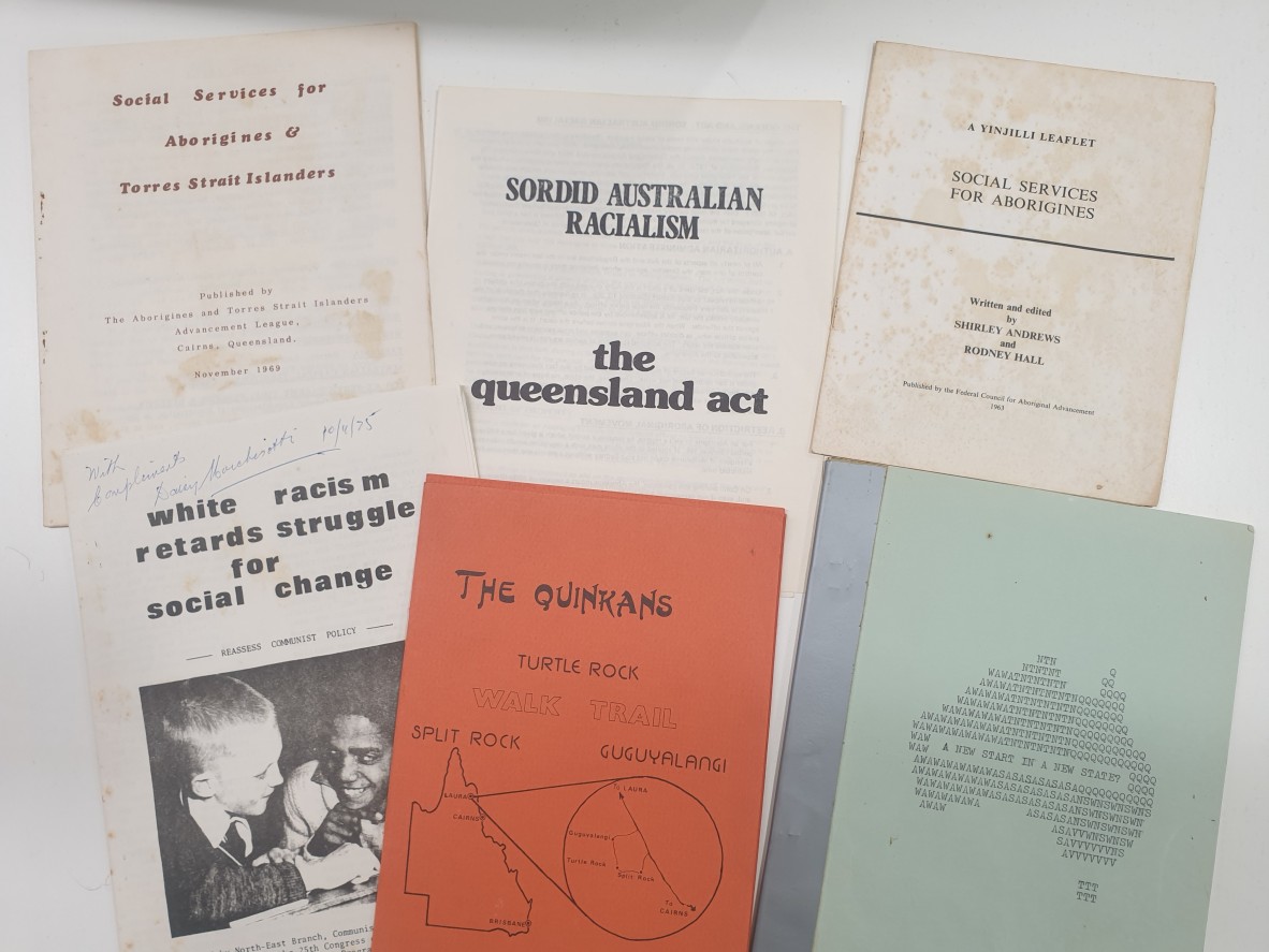 Selection of booklet from the Lambert McBride collection held at State Library of Queensland