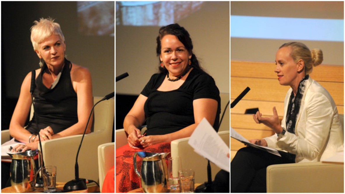 Left to right - Louise Martin-Chew, Fiona Foley and Alison Kubler, Black Opium Symposium, 2010