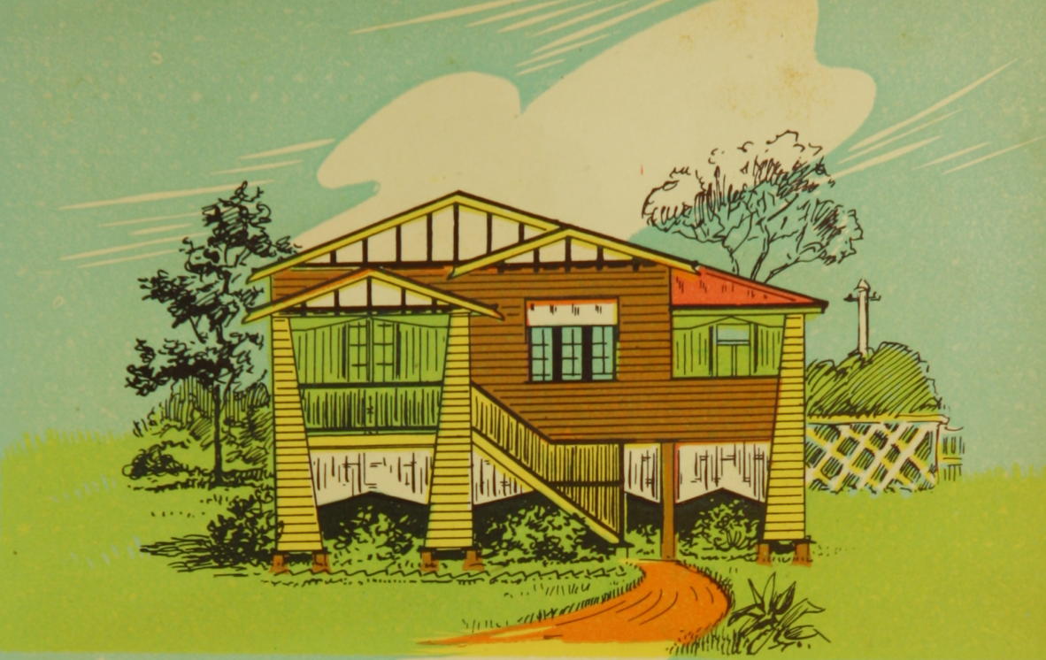 Drawing of Queensland house
