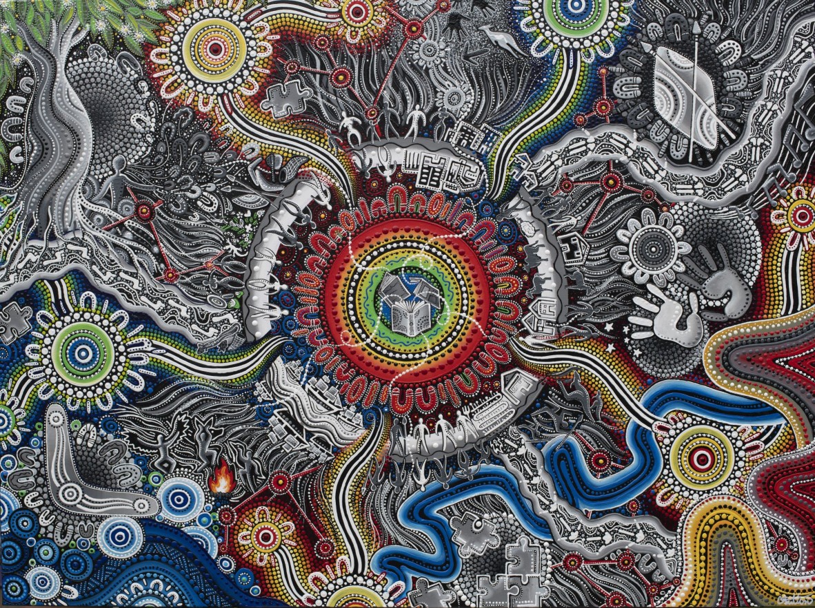 State Library of Queensland's Journey by contemporary Kalkadoon artist Chern'ee Sutton