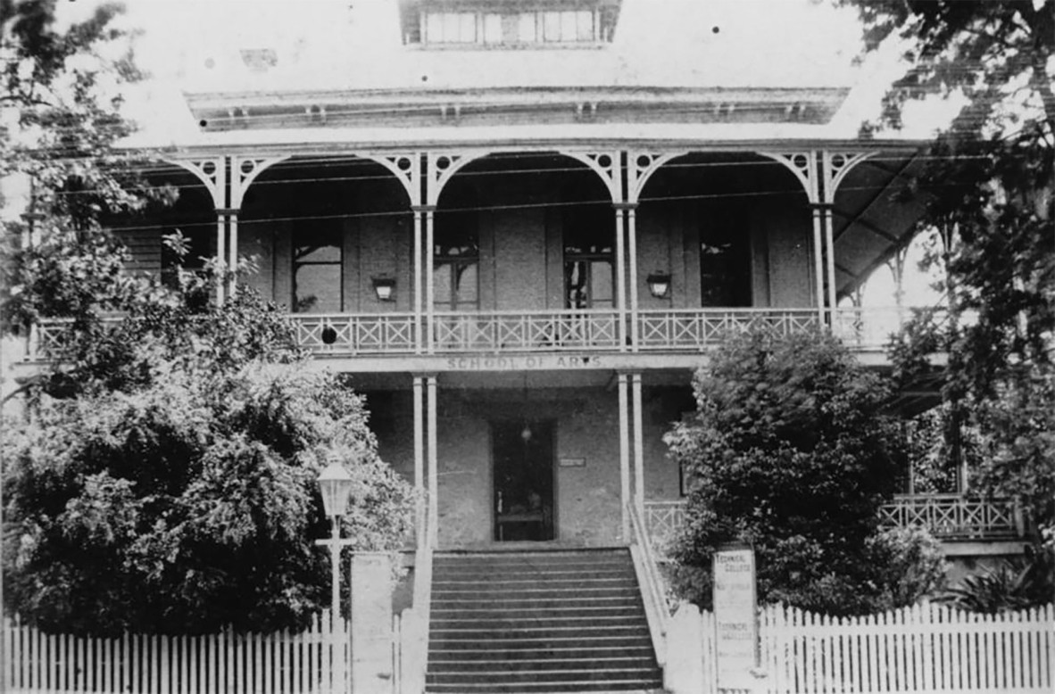 School of Arts Building in Ann Street, Brisbane, Queensland, ca. 1900