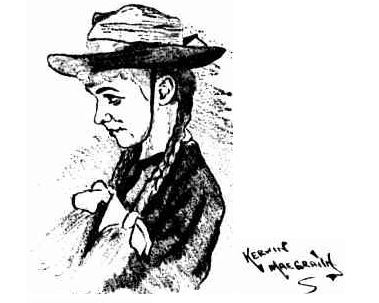 Drawing of Anne of Green Gables