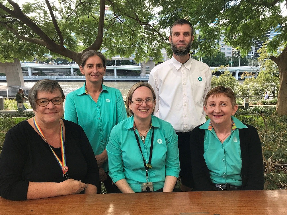 A group of library technicians who work at State Library photographed for Library Technicians' Day