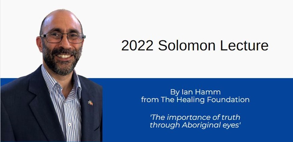 Poster for 2022 Solomon Lecture by Ian Hamm