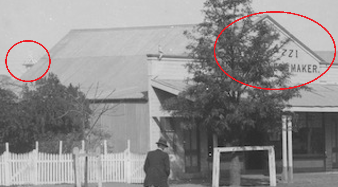 Wide, unpaved street in Cunnamulla, Queensland. 27868, Brisbane and Regional Queensland Gelatin Glass Plate Negatives. Image number: 27868-0001-0002