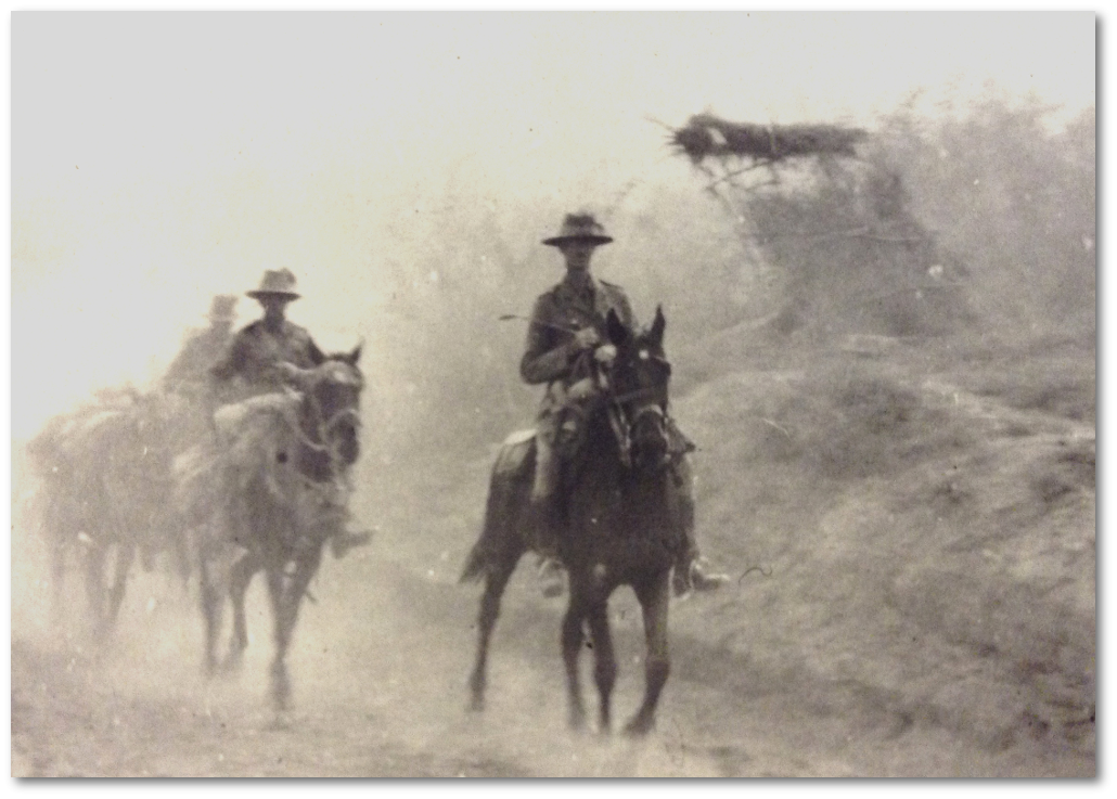 Bourne leading Light Horse Squadron