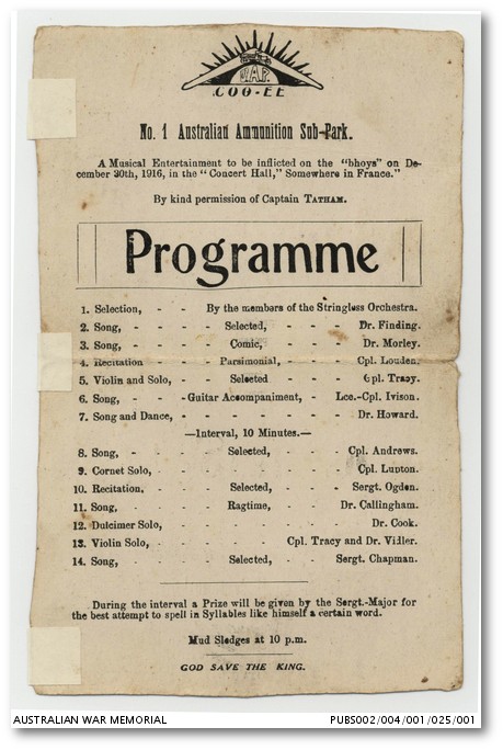 Concert program