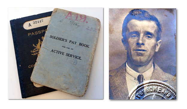 Passport and Paybook for Bert Gilby