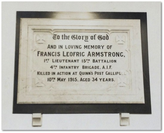 Memorial plaque