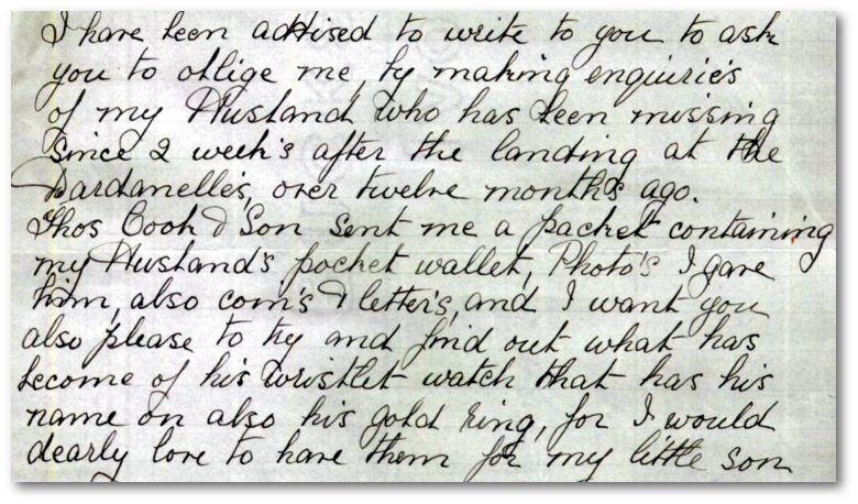 Letter, Lillian Walsh