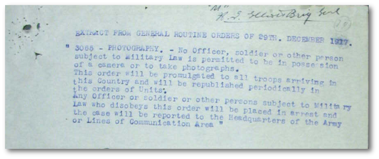 General Routine Order no 3065 1917