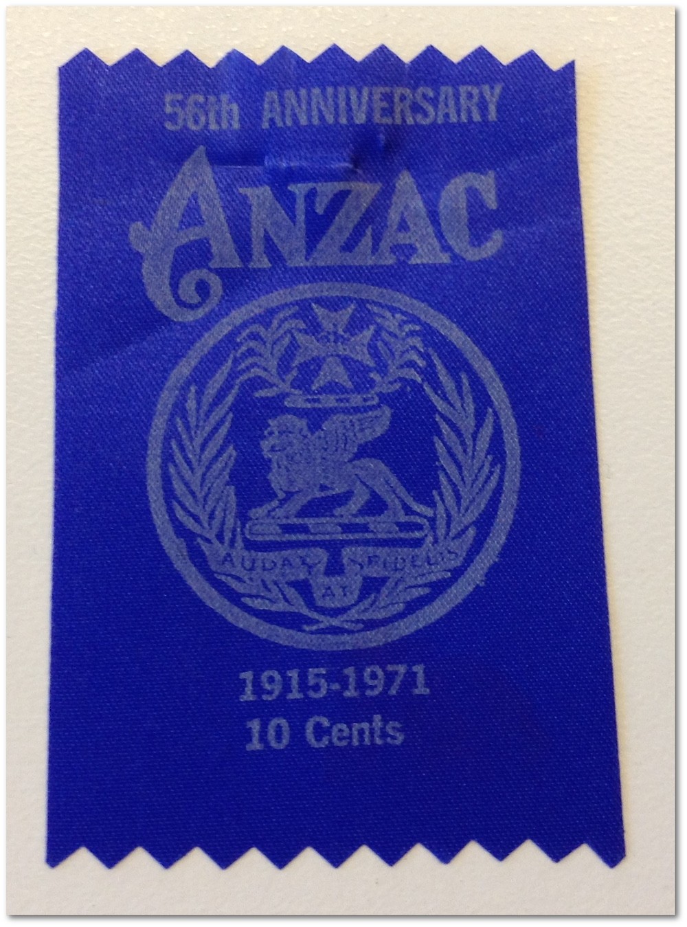 Anzac Day Badge 1971
