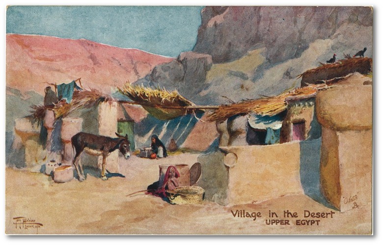 Village in the desert