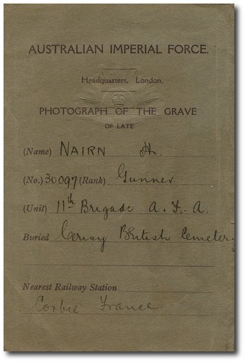 Gravesite details