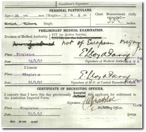 Service record for Norman Samuels