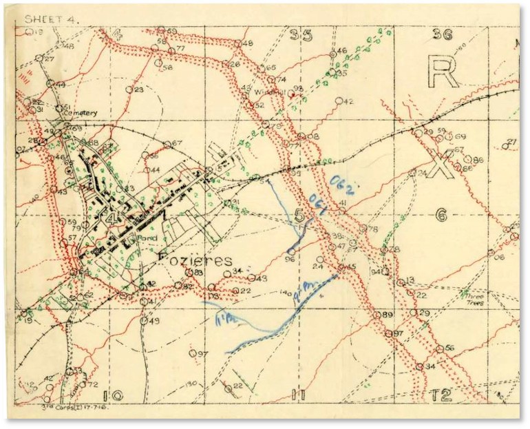 9th Battalion operations 22-23 July 1916